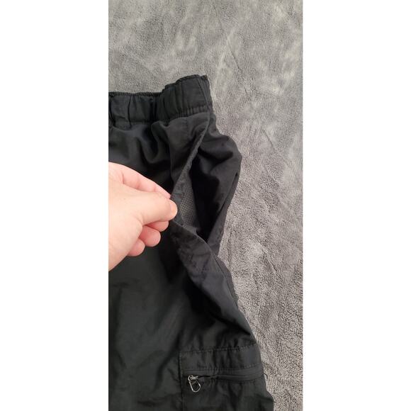 Columbia Men Cargo Shorts Sz XL Black Belt Elastic Waist Nylon Mesh Hiking C2-27 - Picture 3 of 9